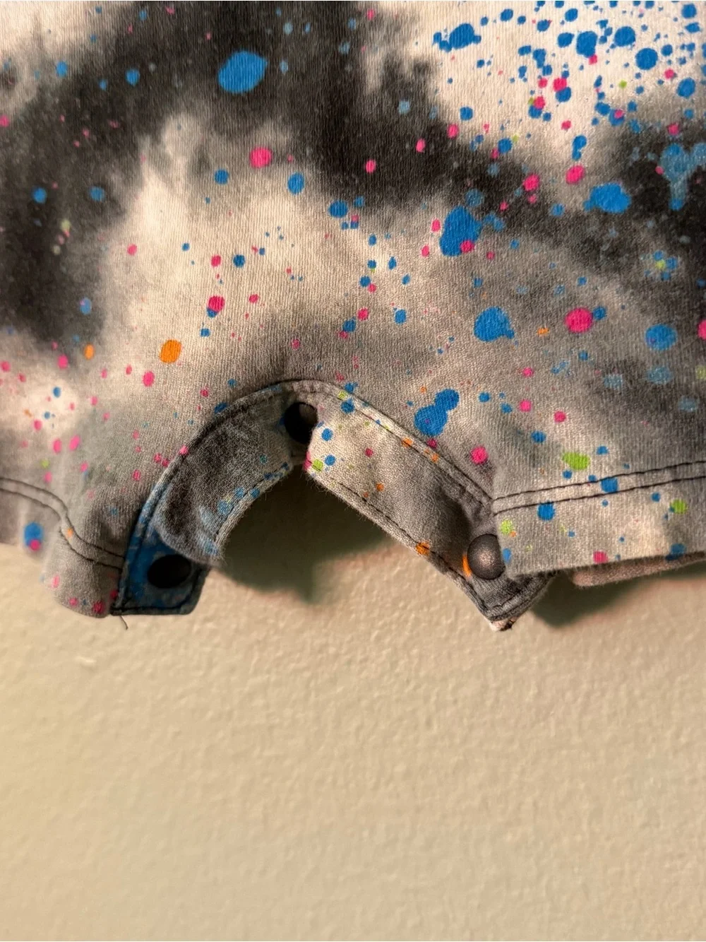 Nike Baby Boys Paint Splatter Tie Dye Romper Size 12M